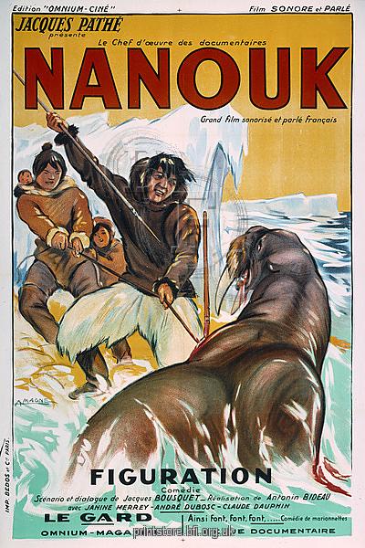 Poster for Robert Flaherty's Nanook of the North (1922)