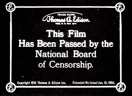 Censorship Certificate 1