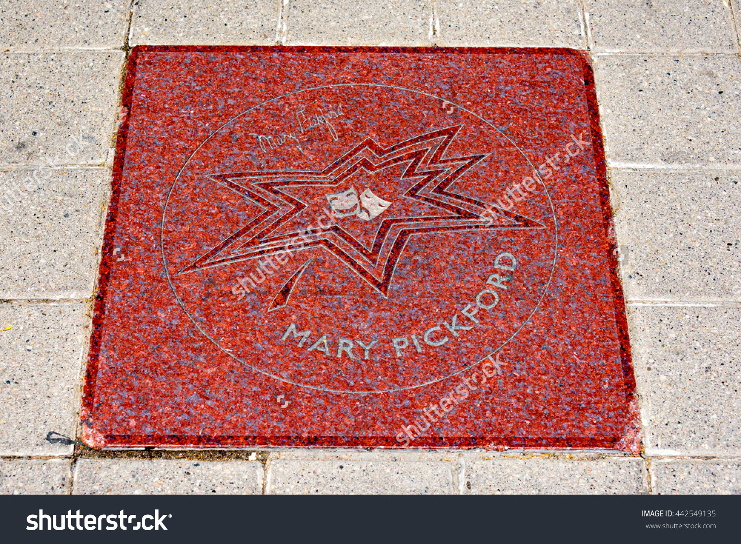 stock-photo-toronto-canada-june-walk-of-fame-mary-pickford-star-on-the-sidewalk-of-david-pecaut-square-442549135