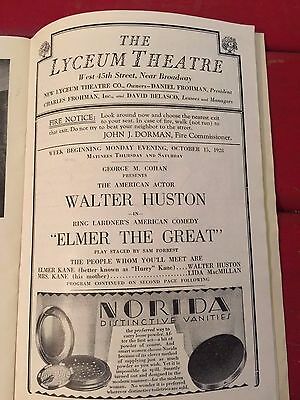 1928-LYCEUM-THEATRE-Program-West-45-St-NYElmer-_1